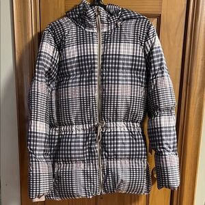Garnet Hill down parka jacket coat sz medium preowned
